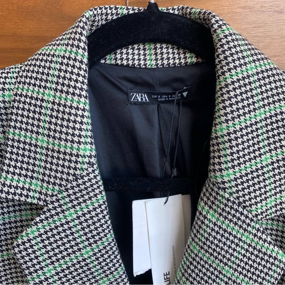 NWT Zara Plaid Blazer Dress. Size S - Picture 8 of 11